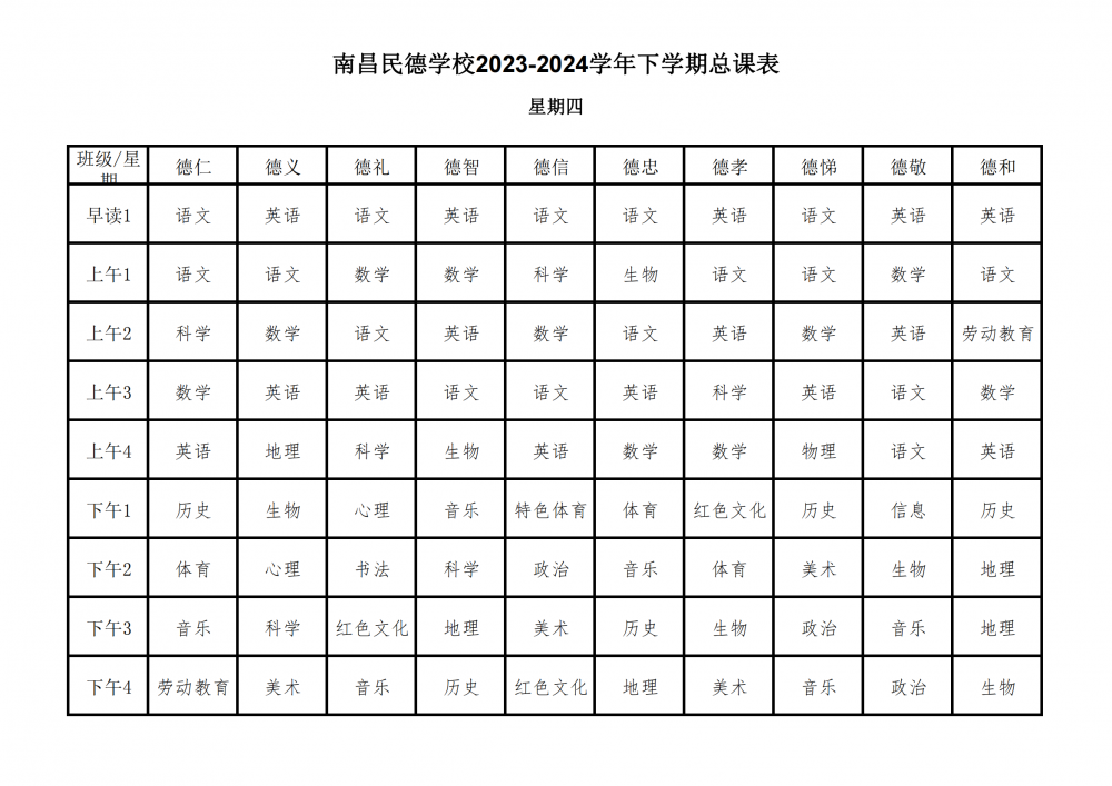 南昌民德学校2023-2024学年下学期总课表3.6_21