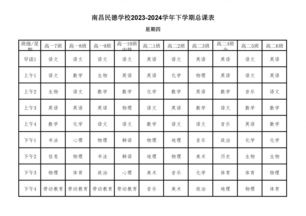 南昌民德学校2023-2024学年下学期总课表3.6_25