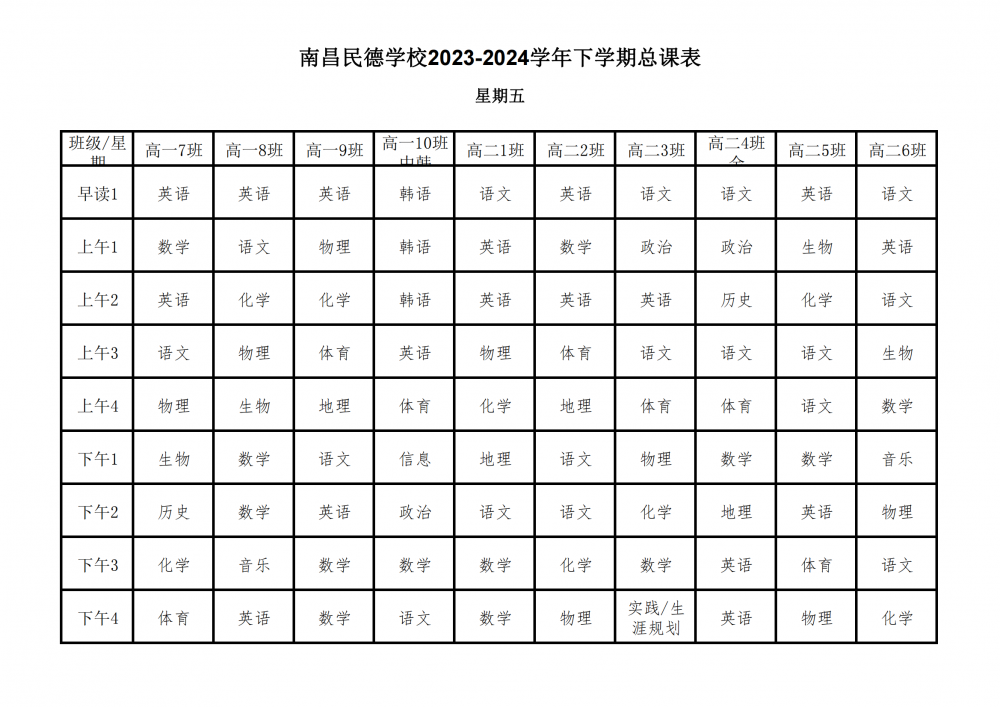 南昌民德学校2023-2024学年下学期总课表3.6_32